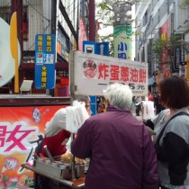 炸蛋葱油餅の屋台